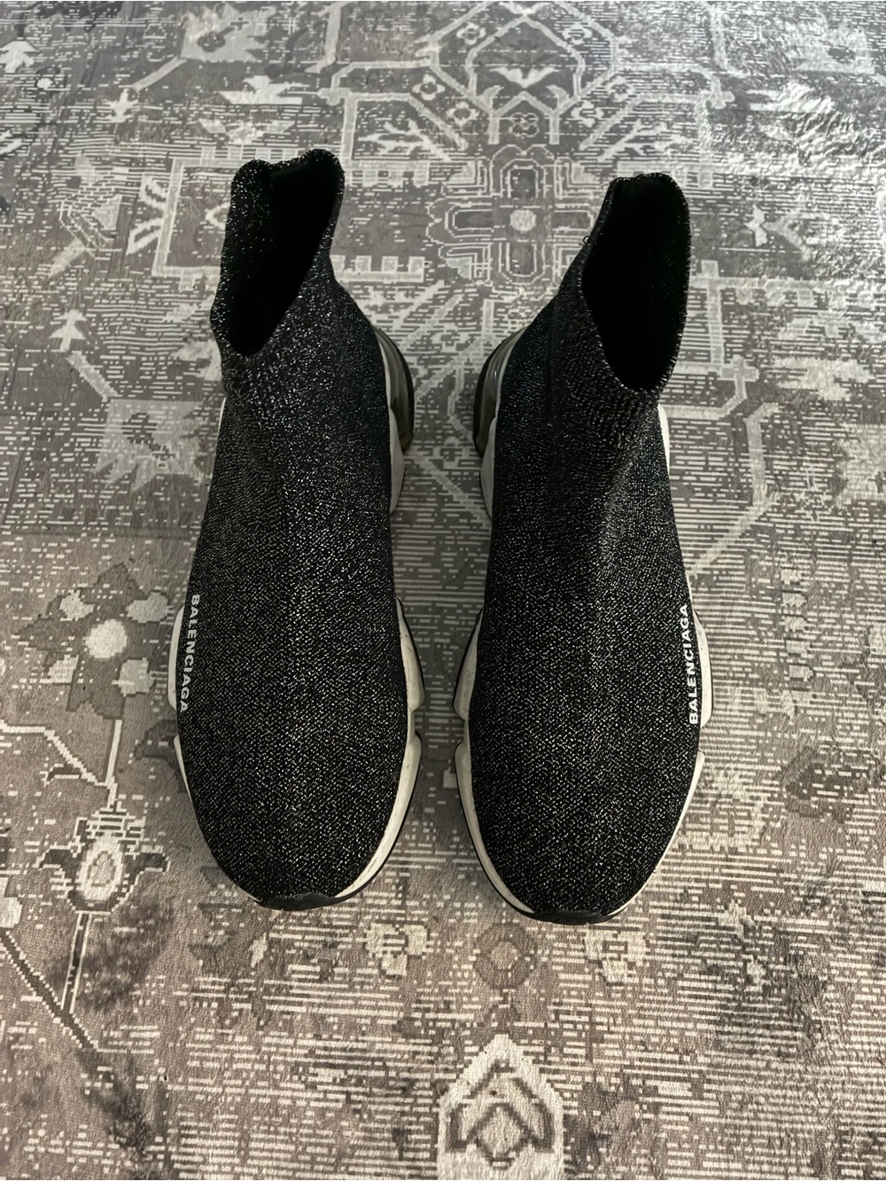 Balenciaga Black Speed Sock Trainer Sneakers